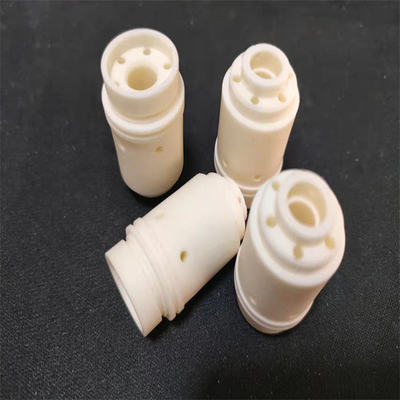 Permukaan Halus Nozzle Keramik Alumina Presisi Tinggi CNC
